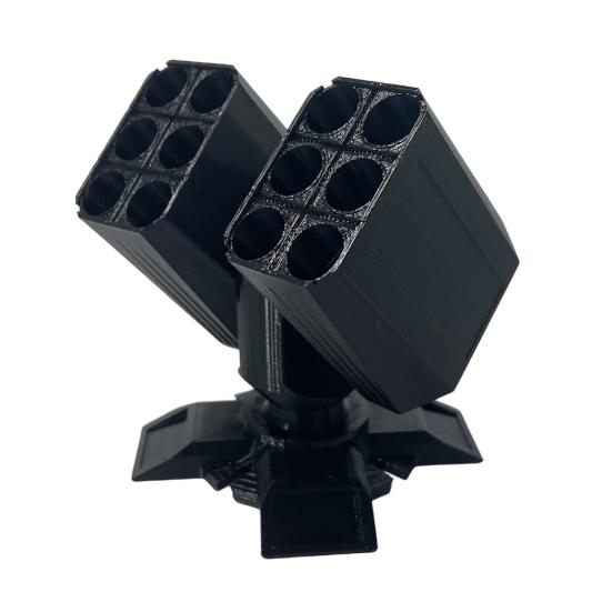 

Подставка для ручек с 12 отделениями, органайзер для хранения гелевых ручек, карандашей, стилусов, компактный настольный органайзер, 3D-печать чёрный