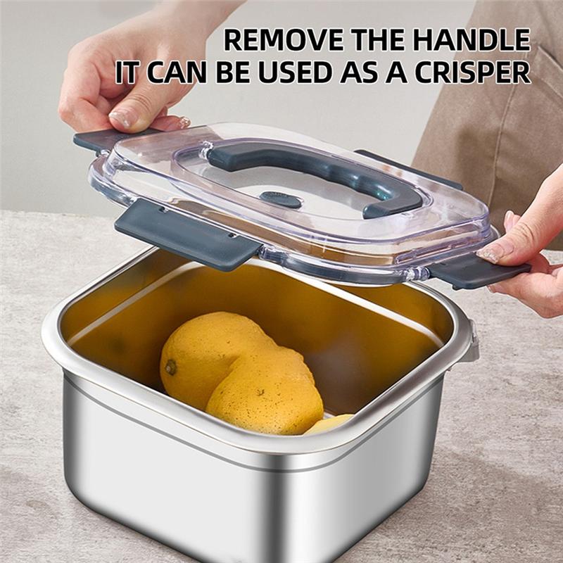 VOFUN-Frying Pan Outdoor Food Storage Box Portable Deep Fryer Steamer Gas Electric Cooking Pot Kitchen Utensils