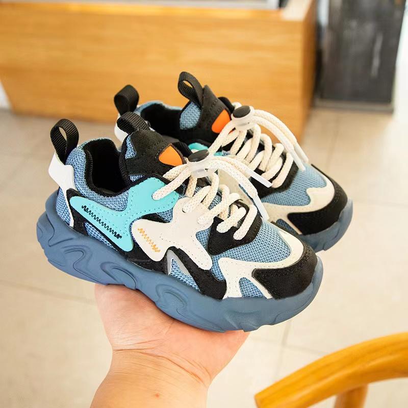 Kids Fashion Hit Color Children'S Shoes Boys Korean Version Running Shoes Girls Softsoled Lightweight Casual Shoes