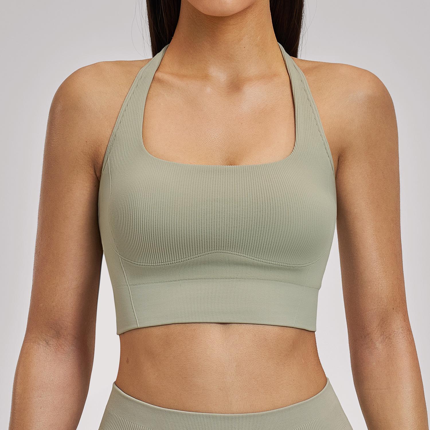 Dare to Show Seamless Shockproof Yoga Bra - Quick-Drying, Double Strap Sports Top for Running & Fitness L