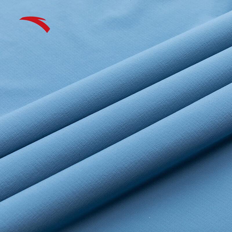 Anta Running Series Solid Color Zip-Up Hooded Lightweight Sports Jacket Men Jacket Morning-Light-Blue 152425603-1