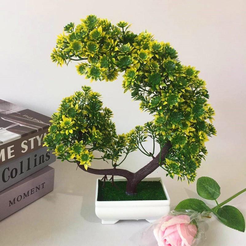 Blumen Künstliche Chrysantheme Grünpflanzen Bonsai Dekoration Schreibtisch