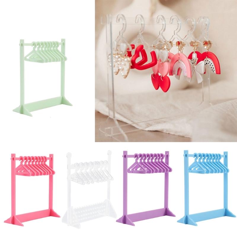 Acrylic Single-layer Earrings Holder Jewelry Display Stand Necklace Jewelry Show Bracket Earring Organizer Stand Durable
