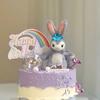 Dazzling Rainbow Tassel Birthday Cake Topper - Dessert Table Decoration