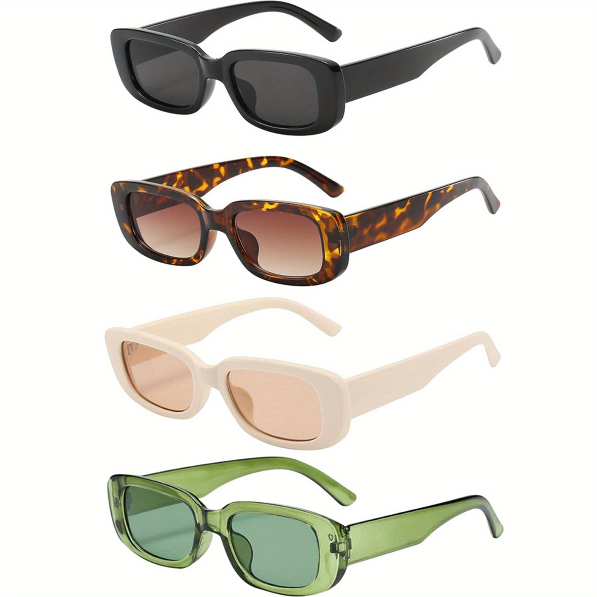 

Protective Eyewear 4pcs Rectangle Frame Sun shades Women Men Candy Color Y2K Fashion Sun Eyewear Classic Outdoor Eyewear UV400 W143337WW-
