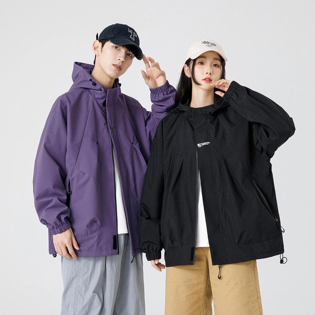 Nouvelle Veste Veste Homme et Femme Automne et Hiver Coupe-vent et Imperméable Veste de Travail Homme Extérieur Couple Costume d'Alpinisme Femme