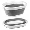 Foldable Laundry Basket, Bathtub, Bowl, Silicone Basin with Drain