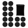 14pcs Felt Absorbent Coasters Round Thick Cup Mats for Kitchen Table with Storage Holder