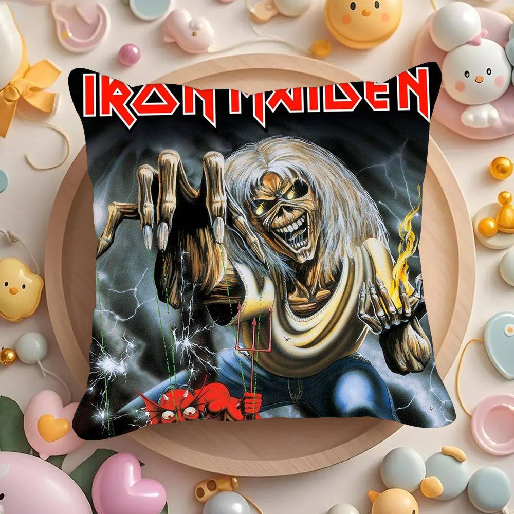 Band I-Irons horror Maidens  Pillowcases cushion covers living room sofas home decor gifts