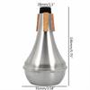 Trumpet Practice Silencers Straight Mute Trumpet Aluminum Alloy Trumpet Mute Trumpet Silencers Trumpet Mute Silencers
