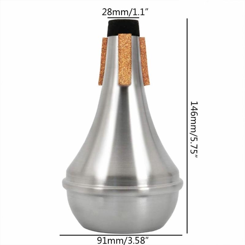 Trumpet Practice Silencers Straight Mute Trumpet Aluminum Alloy Trumpet Mute Trumpet Silencers Trumpet Mute Silencers