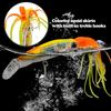 Sea Fishing Long Shot Big Octopus Squid Bait Luya Bait Fake Bait With Beard Plastic Squid Bait