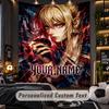Personalized Wall Tapestry,Death Note Custom Printed Name, Fabric Wall Art For Indoor Room Backdrop