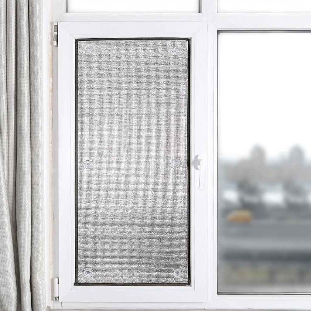 Aluminum Foil Insulation Film For Window Covering Sun Blocking Reduces Glares Enhances Privacy Home Office Car Use