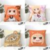 Cute U-umaru D-doma Anime Pillow Case Natural Linen Double-Sided Printing Sofa Home Decor Cushion Cover
