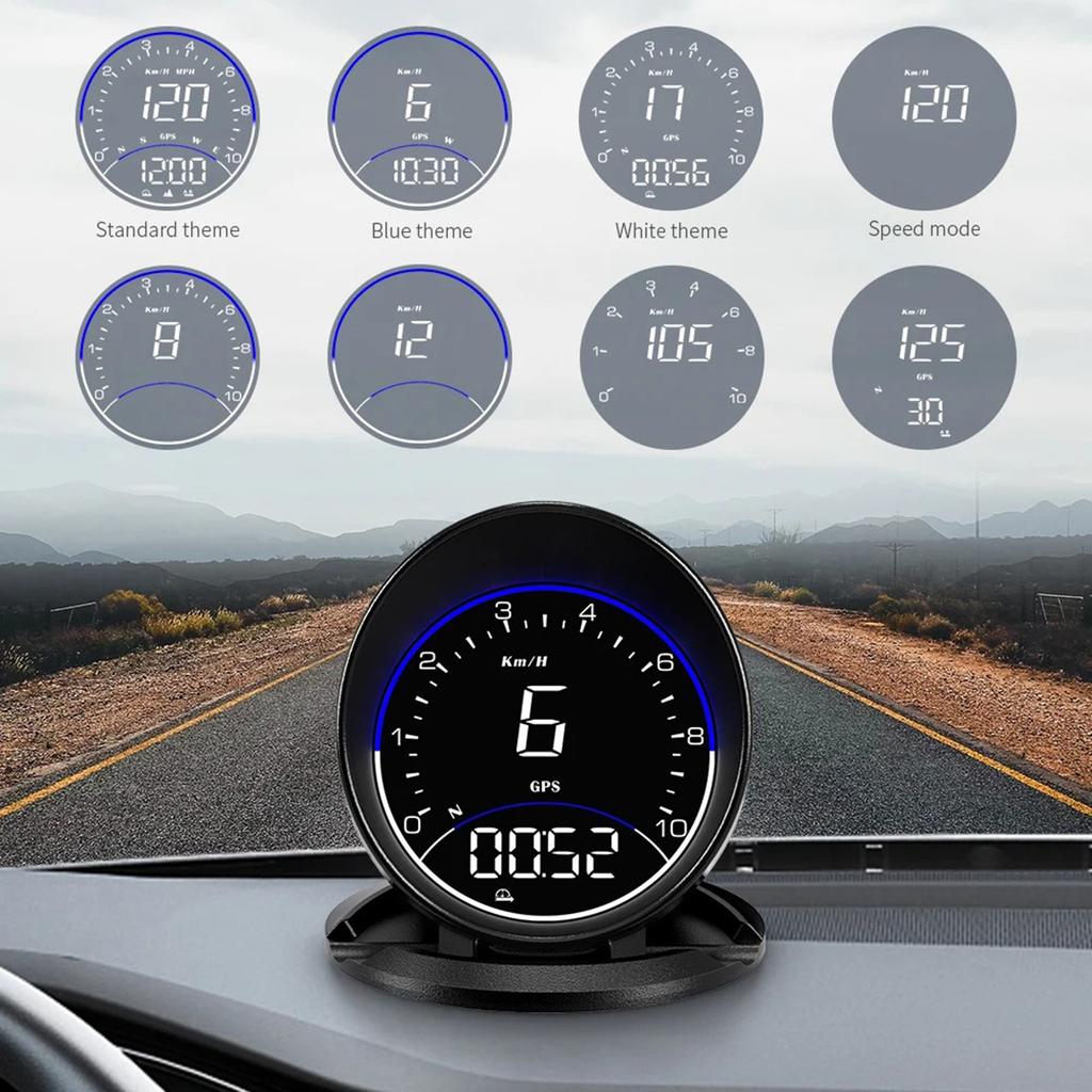 HUD Head Up Display Car OBD2 Overspeed Warning System Projector Windshield Electronic Speedometer Alarm