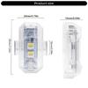 Rechargeable LED Strobe Light Versatile Vehicle Lighting ABS Lamp for Enhanced Visibility & Safety in Night Driving