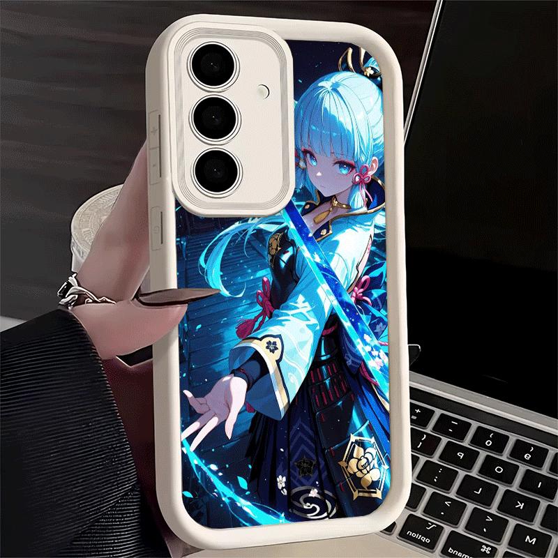 Handyhülle für Samsung Galaxy S26 S25 Ultra S24 FE Genshin Impact Kamisato Ayaka Hülle S23 Plus S22 + S21 S20 5G Weiches Silikon F