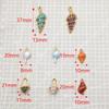 Ocean-Themed Stainless Steel Seashell Conch Pendant Jewelry Accessories