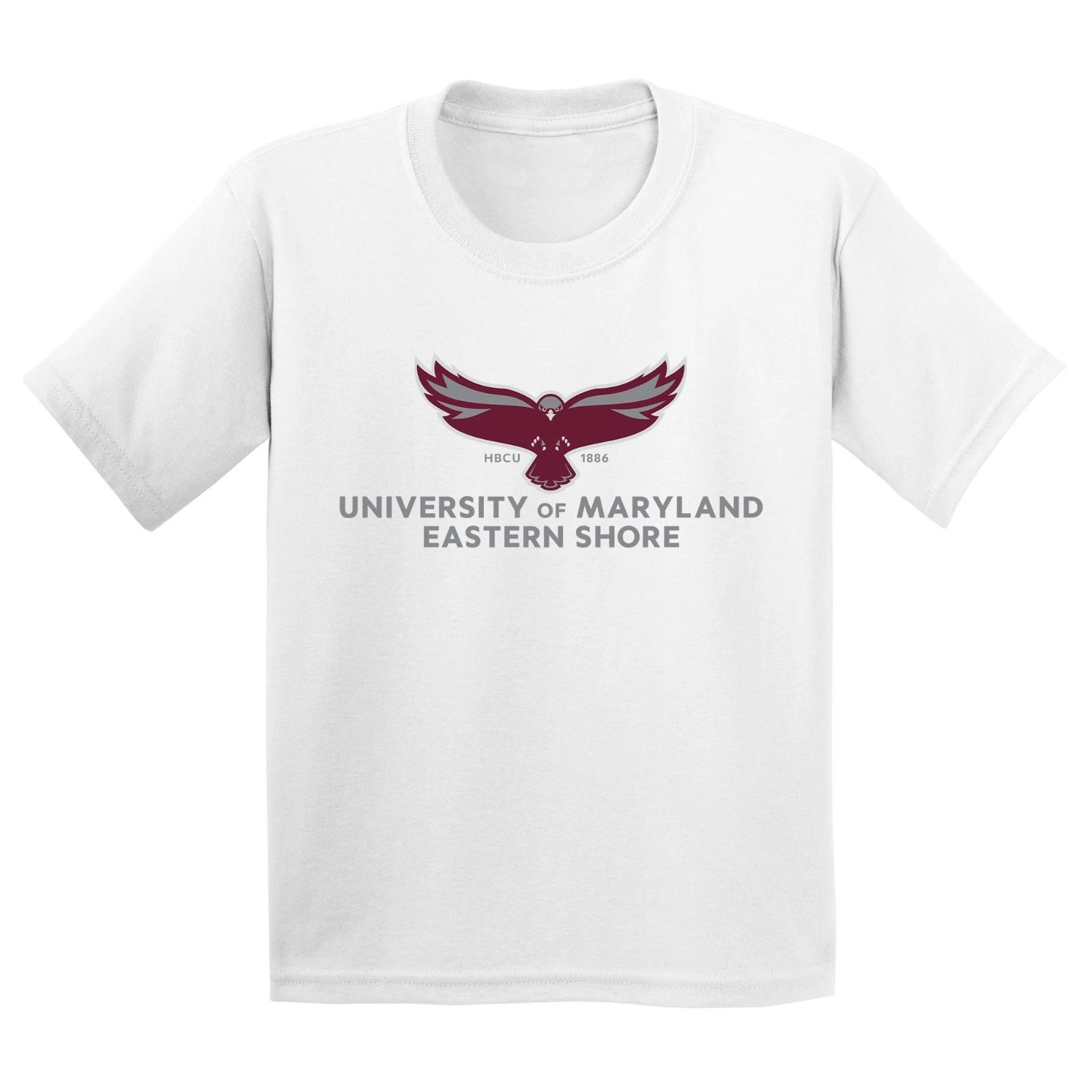 Maryland Eastern Shore Hawks Primary Logo Youth T-Shirt - White 4XL