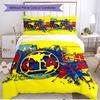 3pcs Duvet Cover Set (1*Duvet Cover + 2*Pillowcase, Without Core), Club America Print Soft All‑Season Bedding Set, Home Bedroom Decor Gift