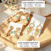 Summer seaside vacation wind conch starfish earrings female, design sense tropical marine elements exaggerated earrings