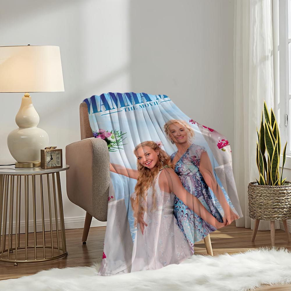 Classic Film M-Mamma Mia Blanket Plush Nap Sofa rug for Living Room Warm Office Bedroom Birthday Home Travel Kid Gifts