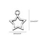 Popular Alloy DIY Accessories Hollow Five-Pointed Star Pendant DIY Handmade Bracelet Necklace Earring Clip Materials
