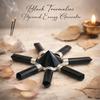REMEDYWALA Charged Energized Black Tourmaline Generator Pyramid Energy for Reiki Energy Generator Pyramid and 7 Point Black Tourmaline Energy Genera