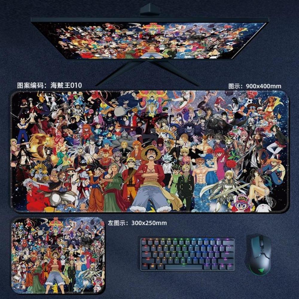 Nautical King Animation Periphery Cute ONE PIECE Leather Mouse Pad Boys Oversized Small E-sports Game Office Computer Keyboard Pad Notebook Table Mat