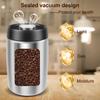Kaffe Förseglad Burk Vakuum Rostfritt Stål Te Förvaringsburk Fuktsäker Förseglad Te Förvaringsbehållare för Hem och Kontor