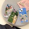 Abstract Flower Market For IPhone 14 13 12 Mini 11 Pro XS Max X XR 14 Plus Tempered Glass Cover