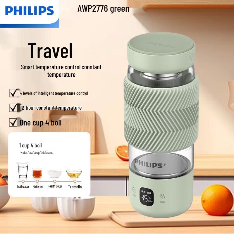 Philips Smart Temperature Control Glass Kettle Mug