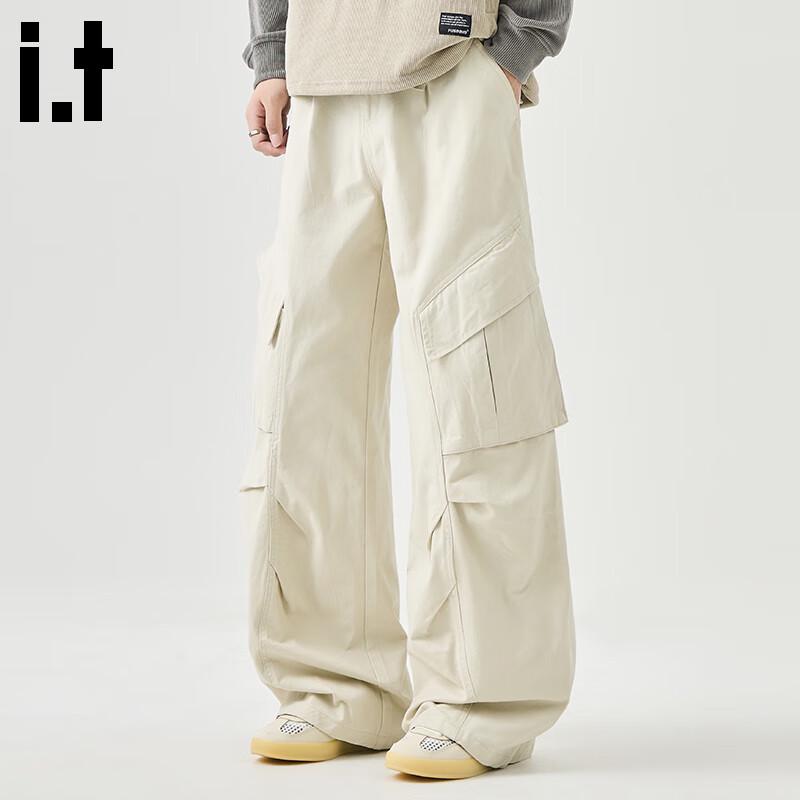 CHOCOOLATEit Men's American Style Cotton Cargo Straight-Leg Pants