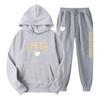 2023 Autumn/Winter New Trendy Street Loose Hoodie Set for Men's Trendy Hip Hop Casual Top Thickened