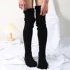 Stacked Socks Popular Fashion Trend Models Knee-High Socks Lengthened Knitted Socks Long Long Woolen Women's Socks