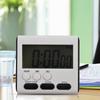 1-5Pcs Multifunction Magnetic Large LCD Digital Kitchen Timer Alarm Count Up Down Clock 24 Hours Electronic Clock for Kid Senior