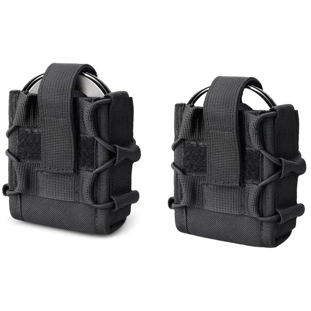 2 stuks Open Bovenkant Molle Handboeien Holster Politie Handboeien Tas voor Dienstriem Handboeien Koffer High-Speed Gear Handboeien Koffer