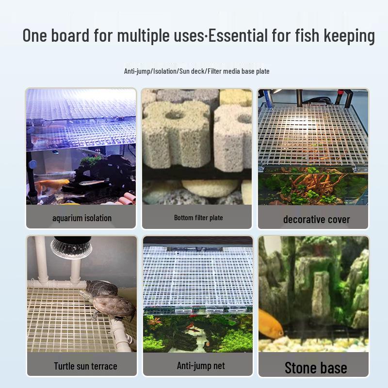 Fish Tank Anti-Jump Net Acrylic Cover Plate - Turtle Tank Top & Accessories