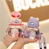 Summer New Baby Sippy Cup with Strap Portable Bear for Kindergarten and School Cute Children's Water Cup