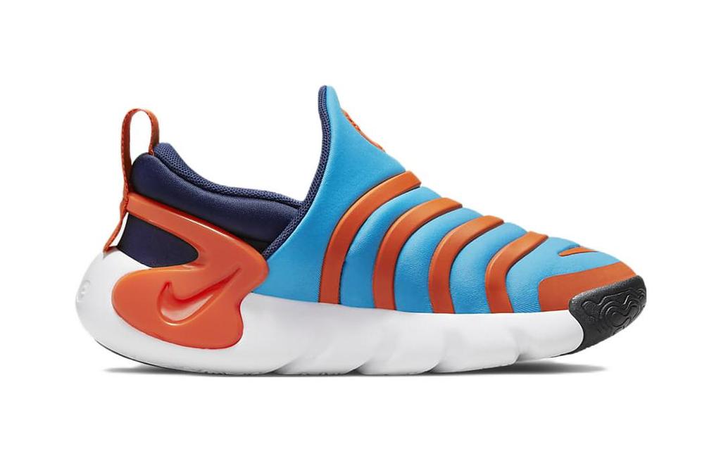 Nike Dynamo GO Caterpillar Cushioning Low top Sports Casual Shoes Blue Orange Children Aged 3 7 Years Old DH3437-403