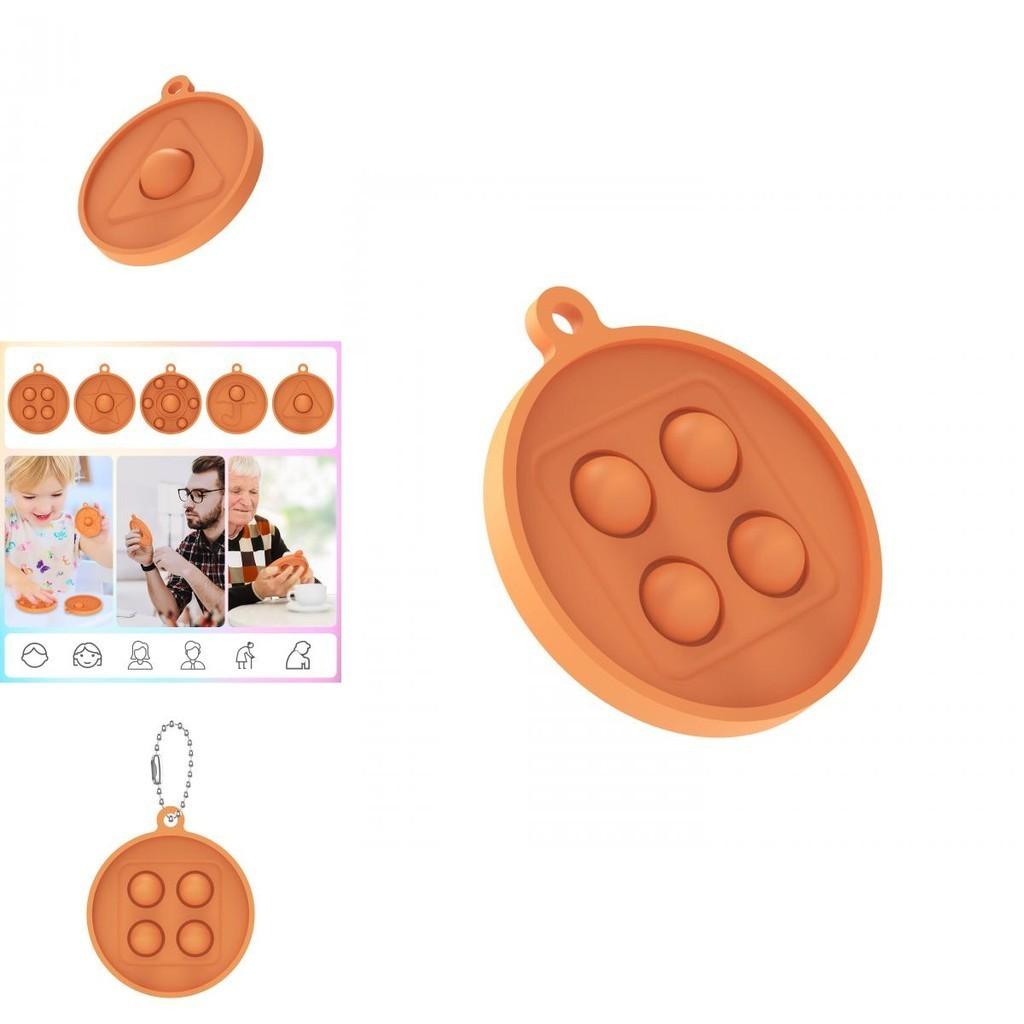 Delightful Squid Game Pop It Simple Dimple Push Bubble Keychain Pendant Fidget Toy For All Ages