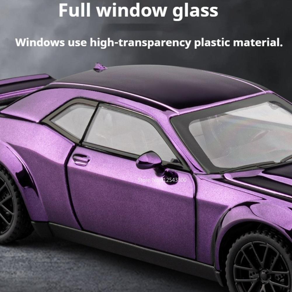 1:32 Scale Hellcat Charger Sports Car Model Toy Shock Absorption Music Light Supercar Models Alloy Diecast Toys Collectible Item