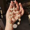 Mobile phone lanyard handmade beaded size pearl wrist chain pendant pendant women's short high-end pendant anti-loss