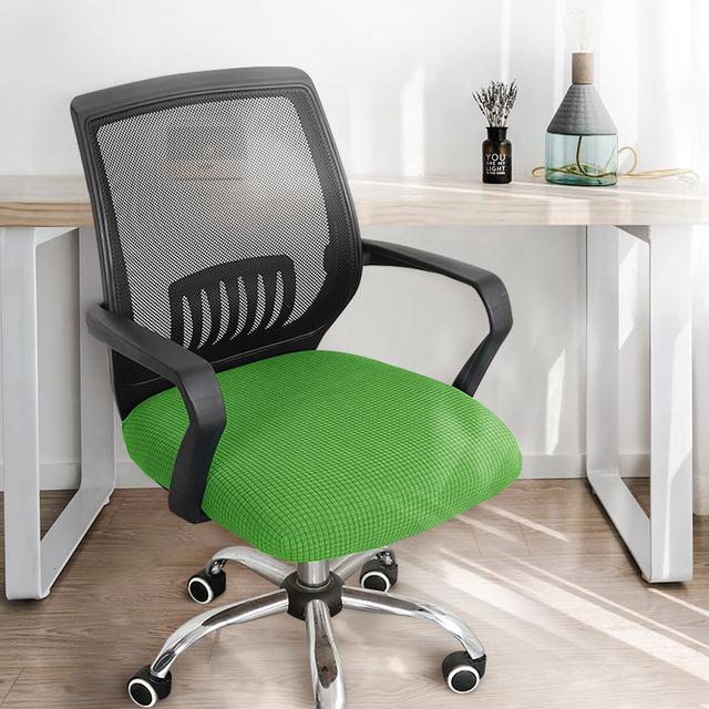 Office Seat Cover Thickened Simple Chair Cover Elastic Home Stool Cover Fabric General Computer Swivel Chair Cover