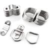 D-Ring Tie Downs Anchor1/4” Heavy Duty Surface Floor Mount Lashing Rings 2400 Lbs Cargo Trailers Load-Bearing Hangers Bracket (Pack Of 12)