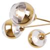 Asturia Gold Ceiling Lamp 6-Flat Golden Lampshade E27