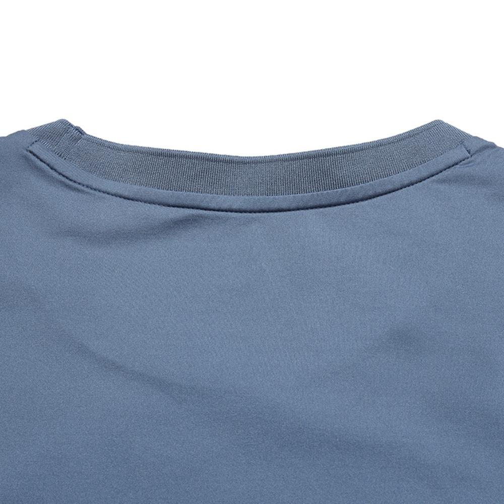 Fila White Fashion Simple Classic Basic Solid Color Casual Comfortable Short Sleeve T-Shirt Men T-Shirts Fog-Blue F11M623113FBU