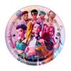 Birthday Party Decoration Kit K-Pop Themed Garland Tablecloth Paper Plates Napkins Eco-Friendly Disposable Tableware Easy Clean-Up Party Supplies