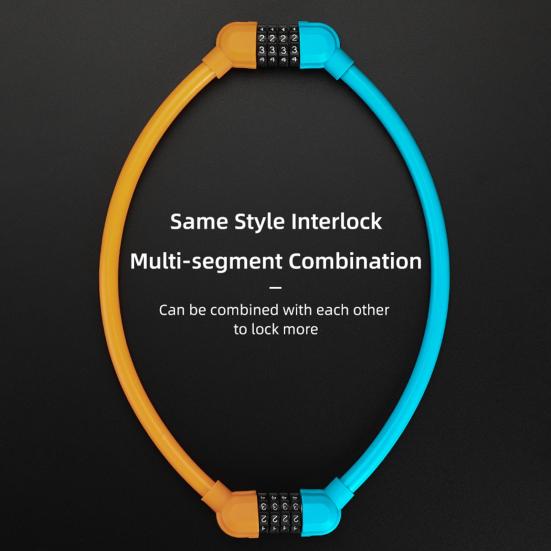 Tragbares Diebstahlschutz-Sicherheits-Fahrrad-Passwort-Ringschloss für Mountainbike